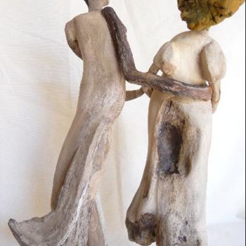 Sculptuur getiteld "couple" door Nicole Agoutin, Origineel Kunstwerk