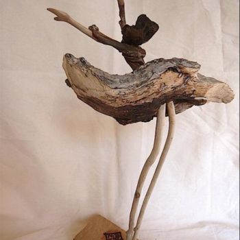 Sculpture intitulée "coup de vent" par Nicole Agoutin, Œuvre d'art originale