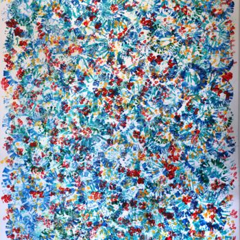 Painting titled "Série Wild N°3" by Nicole Bouisson, Original Artwork, Acrylic
