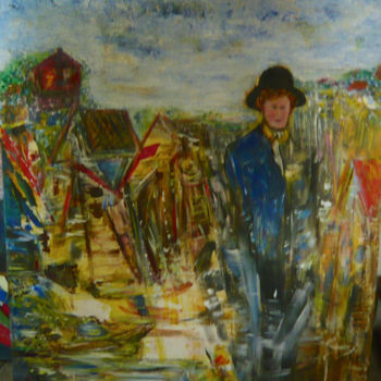 Painting titled "REMEMORATION" by Nikol, Original Artwork, Acrylic