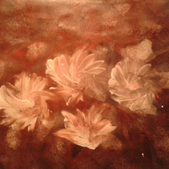 Malerei mit dem Titel "Bouquet de fleur su…" von Nicole De Pauw, Original-Kunstwerk, Öl