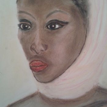 Peinture intitulée "Le belle noire" par Nicole De Pauw, Œuvre d'art originale, Huile