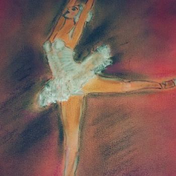 Malerei mit dem Titel "La danseuse étoile" von Nicole De Pauw, Original-Kunstwerk, Acryl