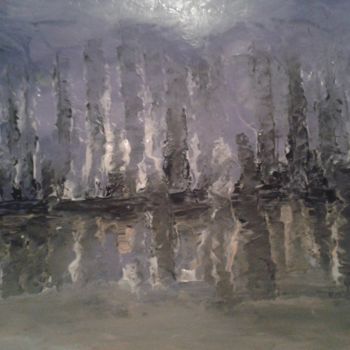 Painting titled "Le reflet" by Nicole De Pauw, Original Artwork, Acrylic