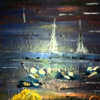 Painting titled "Peinture abstraite…" by Nicole De Pauw, Original Artwork, Acrylic