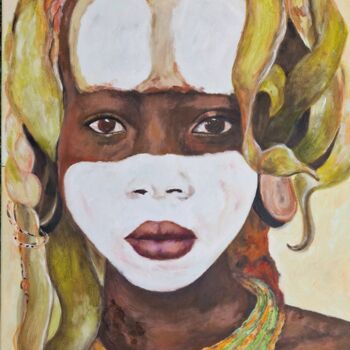 Painting titled "SABA" by Nicole Lavigne, Original Artwork, Oil