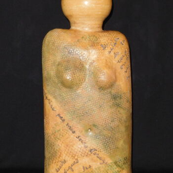 Sculpture titled "Ondulation" by Nicole Lemieux, Original Artwork, Clay