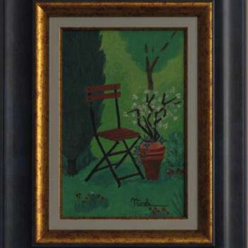 Peinture intitulée "la-chaise" par Nicole Lubrano-Lavadera, Œuvre d'art originale, Huile