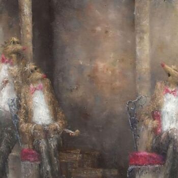 Pittura intitolato "détail -si près de…" da Nicole Pfund Nicolepfund Com, Opera d'arte originale
