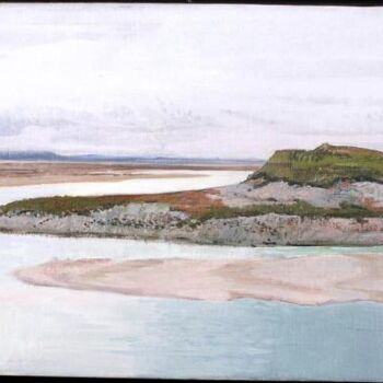 Painting titled "Baie de Somme" by Nicole Rousseau-Grolée, Original Artwork, Acrylic