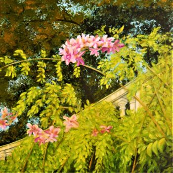Peinture intitulée "Dans les jardins de…" par Nicole Severini (SEVE), Œuvre d'art originale, Acrylique Monté sur Châssis en…