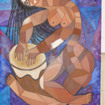 Pintura titulada "Mulata" por Nicole Sivam (nicolesivam), Obra de arte original, Otro