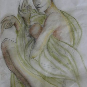 Drawing titled "madonna con bambino" by Nicole Balassone, Original Artwork