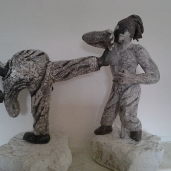 Sculpture titled "ART MARTIAL" by Nicole Palluce, Original Artwork