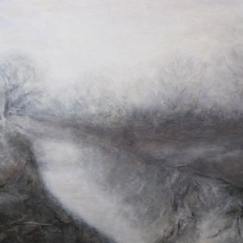 Pintura intitulada "Matin d'automne" por Nicole Serres, Obras de arte originais, Óleo