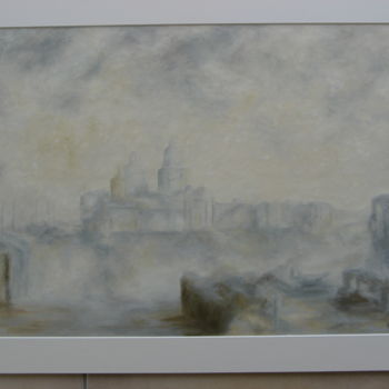 Painting titled "Venezia La Dogana e…" by Nicole Serres, Original Artwork, Oil