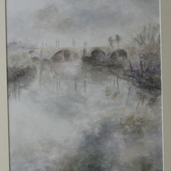 Painting titled "Roma - Ponte Flamin…" by Nicole Serres, Original Artwork, Watercolor
