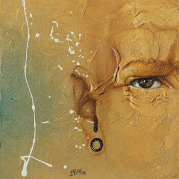 Malerei mit dem Titel "RITRATTO 2005" von Nicoletta Bagatti, Original-Kunstwerk, Öl