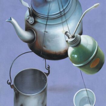 "GIRO TONDO -sospesi…" başlıklı Tablo Nicoletta Bagatti tarafından, Orijinal sanat, Petrol