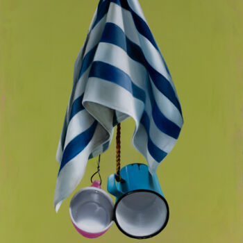 Картина под названием "AMANTI - SOSPESI 14" - Nicoletta Bagatti, Подлинное произведение искусства, Масло Установлен на Дерев…