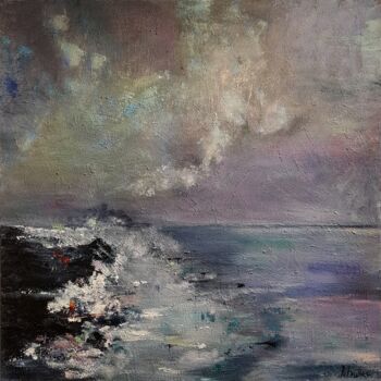 Painting titled "Tra le onde..." by Nicoletta Furlan, Original Artwork, Acrylic