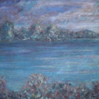 Painting titled "fiume" by Nicoletta Furlan, Original Artwork