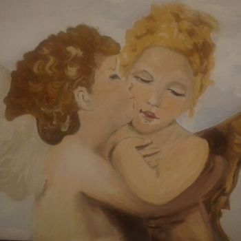 Painting titled "Angeli" by Nicoletta Morelli, Original Artwork