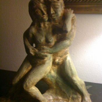 Sculpture titled "Amanti" by Maria Nicoletta Ballarin, Original Artwork, Casting