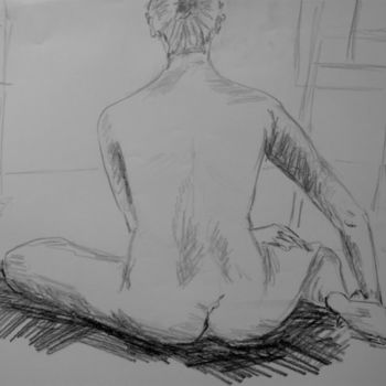 Drawing titled "Studio nudo" by Nicoletta Immorlica, Original Artwork, Other