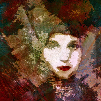 Digital Arts titled "L'INCONNUE DU CARNA…" by Nictsi Khamira, Original Artwork, Digital Painting