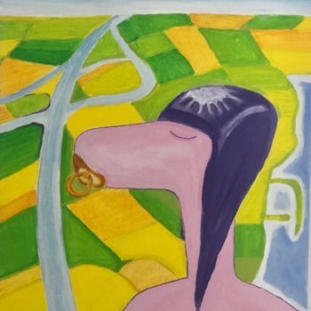 Pittura intitolato "Teen Pinko" da Nida Acun, Opera d'arte originale, Acrilico