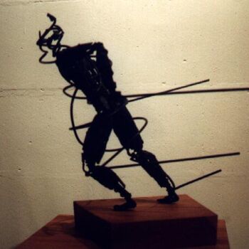 Sculpture intitulée "Combat n°2, vue 2" par Niels Jensen, Œuvre d'art originale