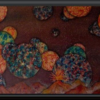 Pintura titulada ""colapso planetario"" por Abel Corchero, Obra de arte original