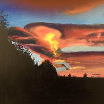 Malerei mit dem Titel "Dawn" von Nigel, Original-Kunstwerk, Öl