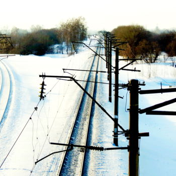 Photography titled "Дорога железная" by Nikolai Matiushenkov, Original Artwork