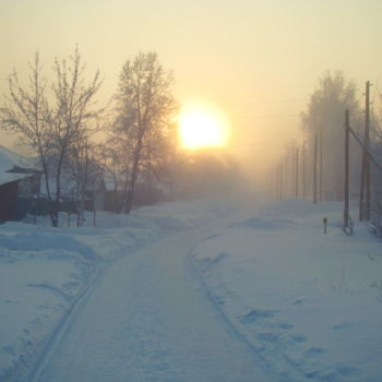 「Январское утро」というタイトルの写真撮影 Николай Матюшенковによって, オリジナルのアートワーク