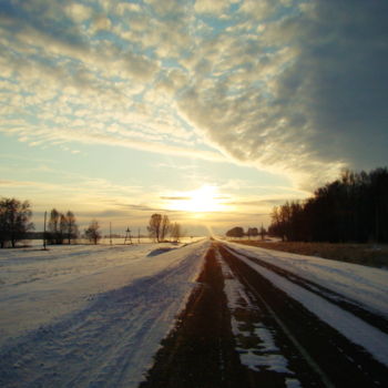 Фотография под названием "Зимняя дорога" - Николай Матюшенков, Подлинное произведение искусства