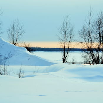 Photographie intitulée "Обские закаты" par Nikolai Matiushenkov, Œuvre d'art originale