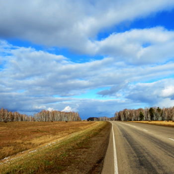 Фотография под названием "Осенняя магистраль" - Николай Матюшенков, Подлинное произведение искусства