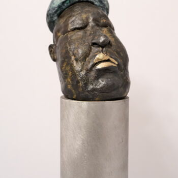Escultura titulada "Portrait of mr. Lao…" por Nik Tkachaau, Obra de arte original, Bronce