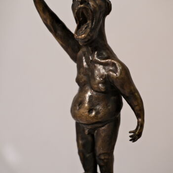 Sculpture titled "I see 2" by Nik Tkachaau, Original Artwork, Bronze