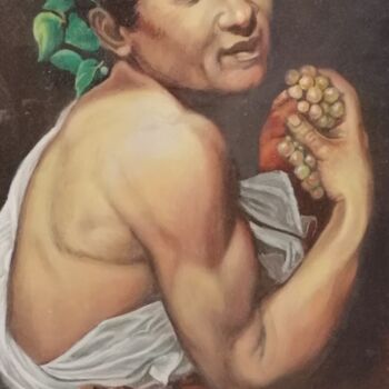 Schilderij getiteld "Bacchino malato" door Nik, Origineel Kunstwerk, Acryl