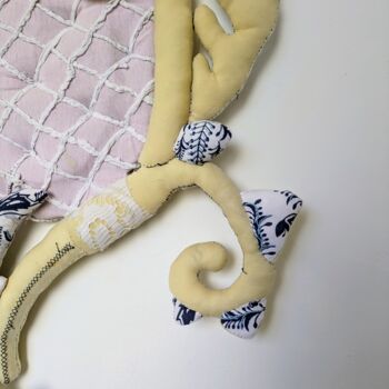 Текстильное искусство под названием "Soft" - Veronika Bernard, Подлинное произведение искусства, Ткань