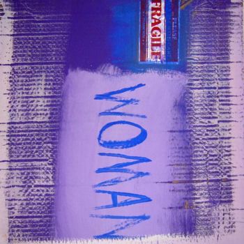 Painting titled "fragile-woman" by Otherwise Art, Original Artwork