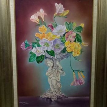 "Çiçekler" başlıklı Tablo Nikea Art Gallery Sanat Galerisi tarafından, Orijinal sanat, Hava fırçası