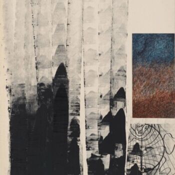 Отпечатки и Гравюры под названием "Illustrated Manuscr…" - Niki Kanagini, Подлинное произведение искусства, Шелкография
