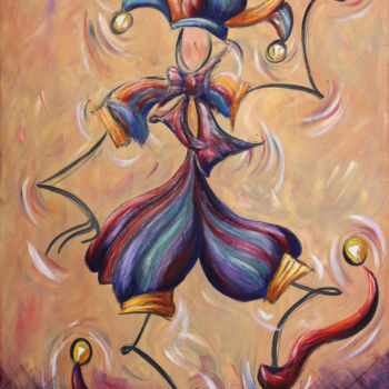 Painting titled ""JOKER"" by Niki P. Bam, Original Artwork, Acrylic
