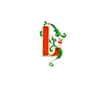 Design intitulada "L-letter sketch" por Ekaterina Nikidis, Obras de arte originais, Jóias