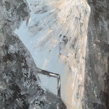 Картина под названием "Диптих "Душа-птица"" - Nikita Chaikovskiy, Подлинное произведение искусства, Акрил Установлен на Дере…