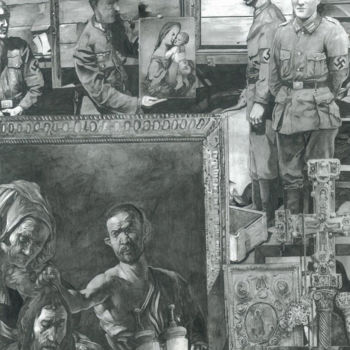 Disegno intitolato "The Holocaust. Coll…" da Nikita Fedorov, Opera d'arte originale, Grafite
